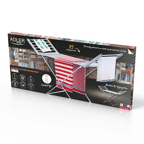 Сушилка для белья электрическая Adler AD 7821 складная (28763612) - фото 8 Сушилка для белья электрическая Adler AD 7821 складная (28763612) - фото 8