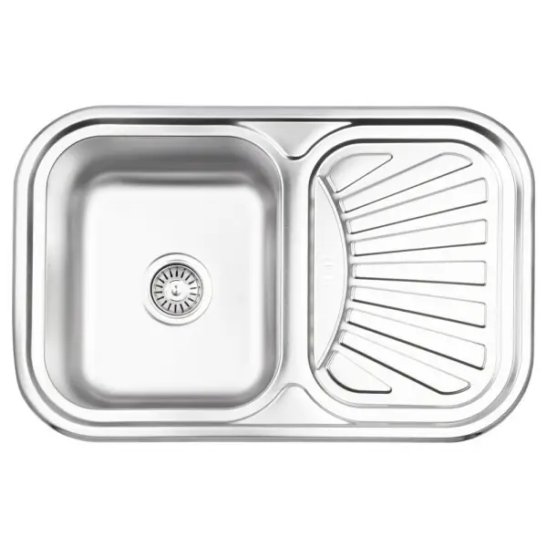 Мойка кухонная Wezer 7549 08 Decor с сифоном 750x490x180 мм (1034811)