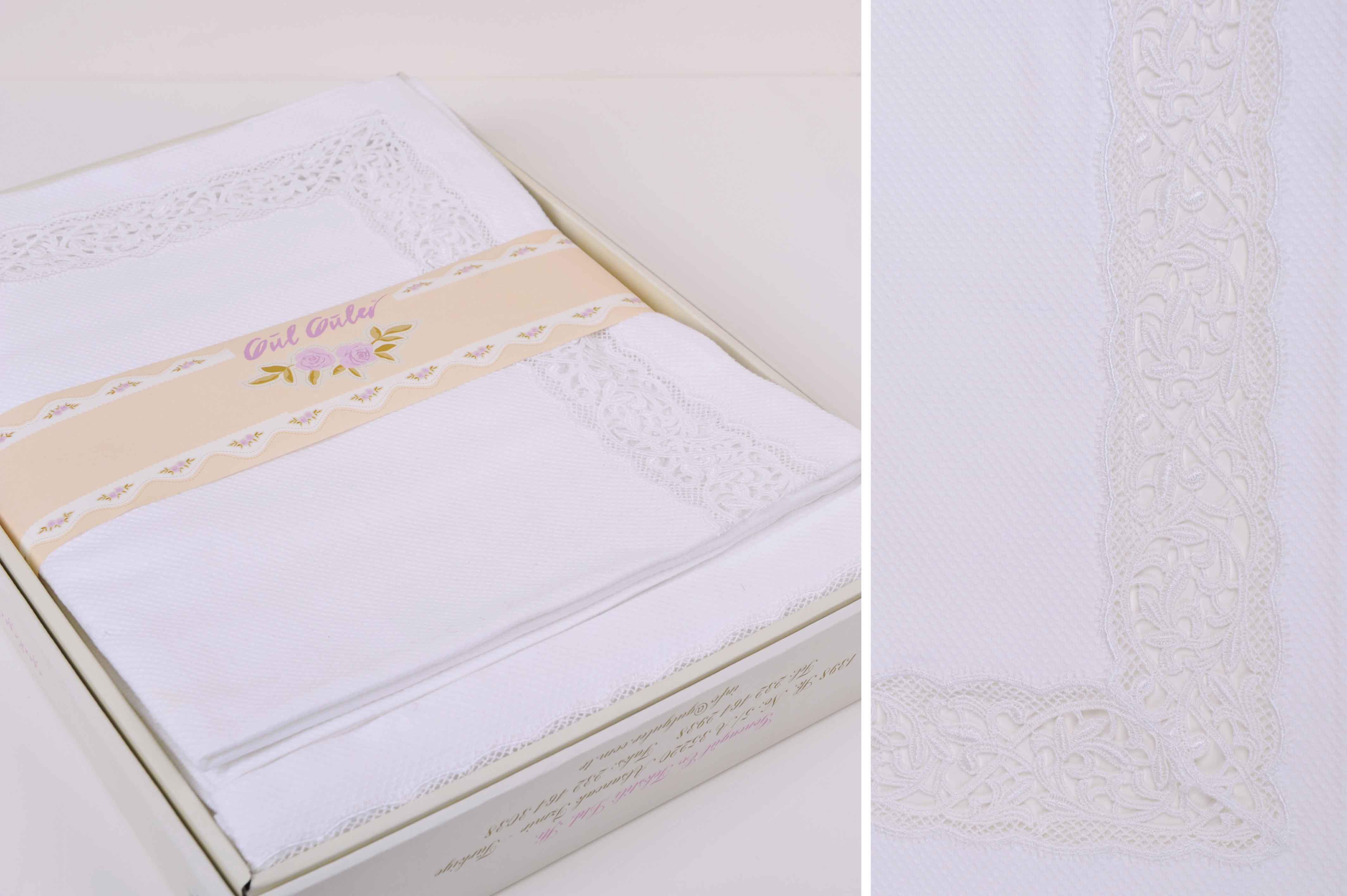 Набір покривало Pike з наволочками Gul Guler Glayor Білий - фото 2 Набір покривало Pike з наволочками Gul Guler Glayor Білий - фото 2