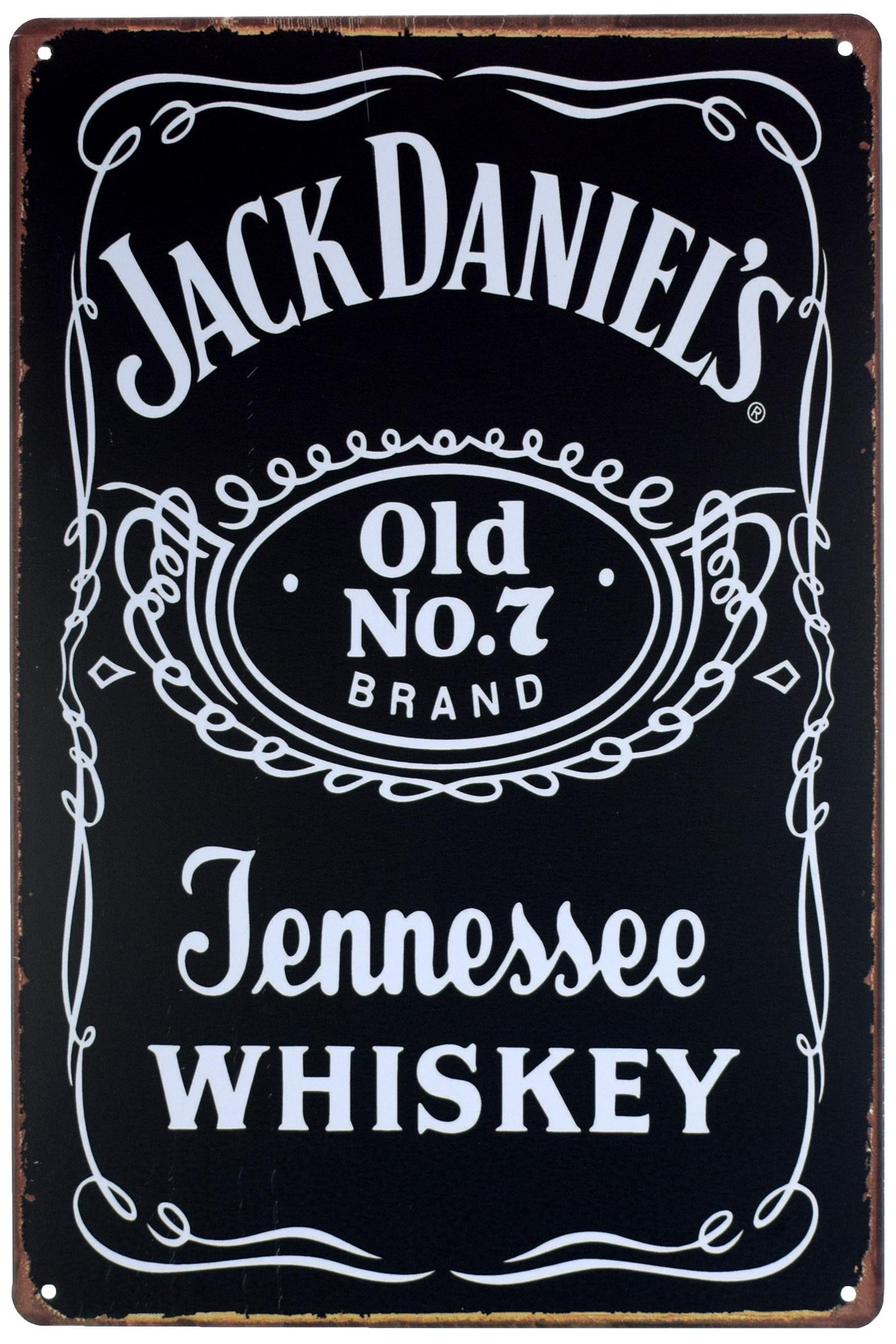 Табличка металева Jack Daniel’s Old №7 20x30 см