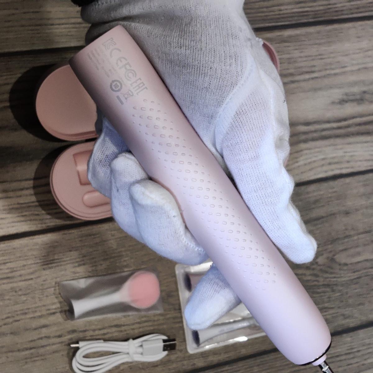 Зубна щітка звукова Soocas X3U Blue Edition Global з фуляром та 4-ма насадками Рожевий (2874) - фото 6