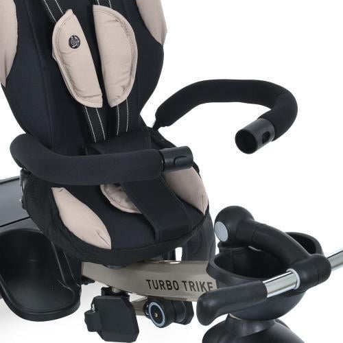 Велосипед трехколесный Turbo Trike MT 1001-1 с родительской ручкой и поворотным сидением Бежевый - фото 6