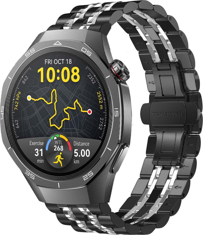 Браслет металевий Spinye Line для Huawei Watch GT 5/GT 5 Pro 46 мм Black Silver (38652-03) Браслет металевий Spinye Line для Huawei Watch GT 5/GT 5 Pro 46 мм Black Silver (38652-03)