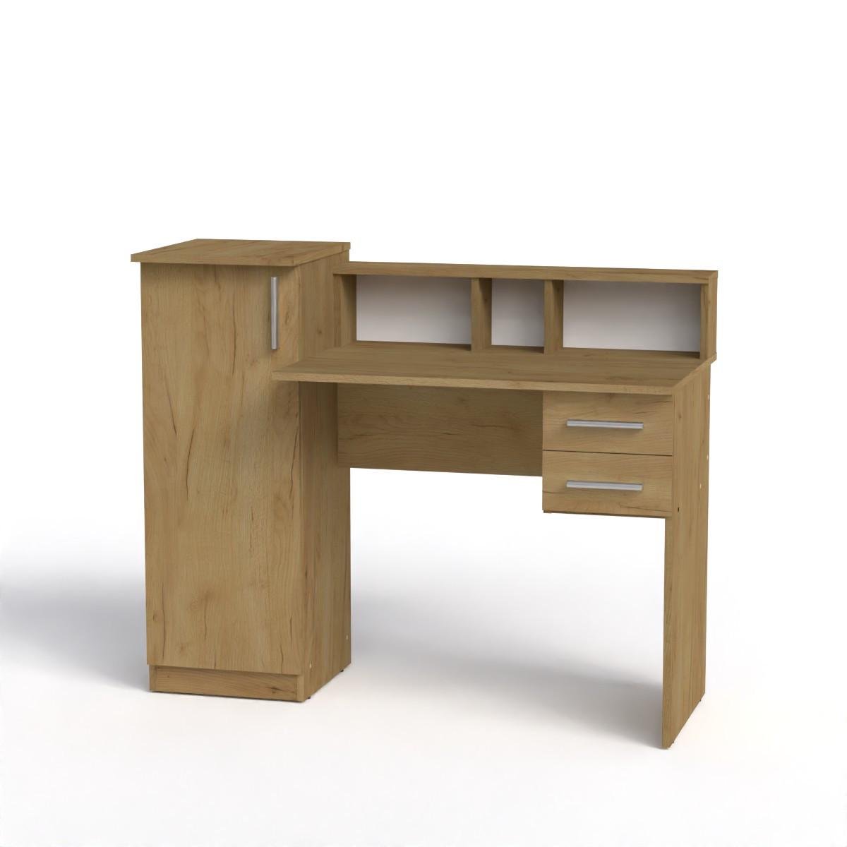 Стіл комп'ютерний Компаніт ПІ-ПІ-1 117,5х55х95,6 см Дуб крафт золотий (26720054) - фото 1 Стіл комп'ютерний Компаніт ПІ-ПІ-1 117,5х55х95,6 см Дуб крафт золотий (26720054) - фото 1