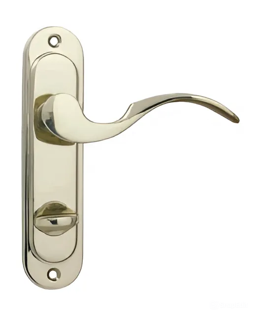 Дверная ручка межкомнатная Siba OSIMO WC на планке 62 мм Латунь полированная (Z09 5K 01 01)