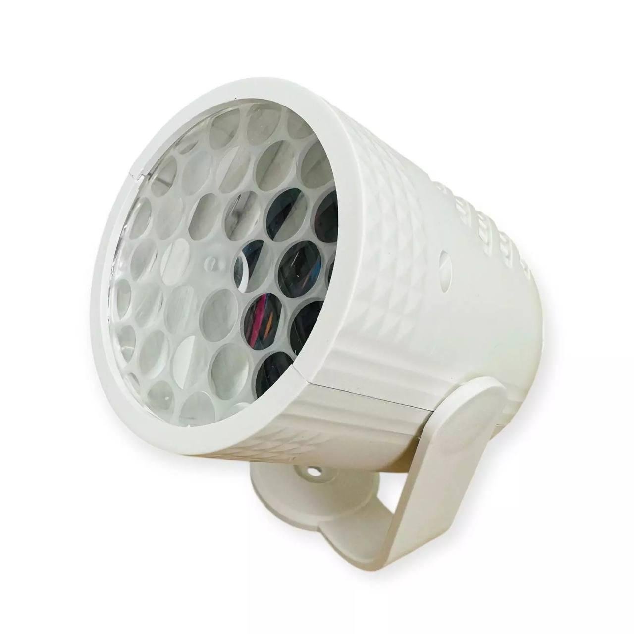 Нічник дитячий світлодіодний проектор Звірятка з слайдами що обертаються Білий (50031e78)