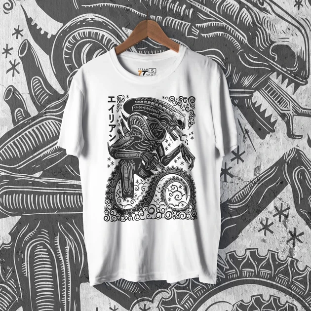 Футболка мужская с принтом Alien р. 48 (2896478737)