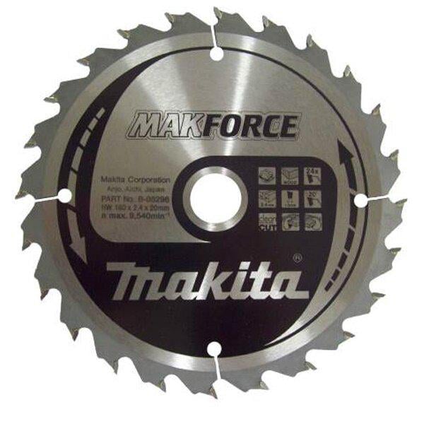 Диск пильный по дереву Makita Makforce 160х20 мм 24T