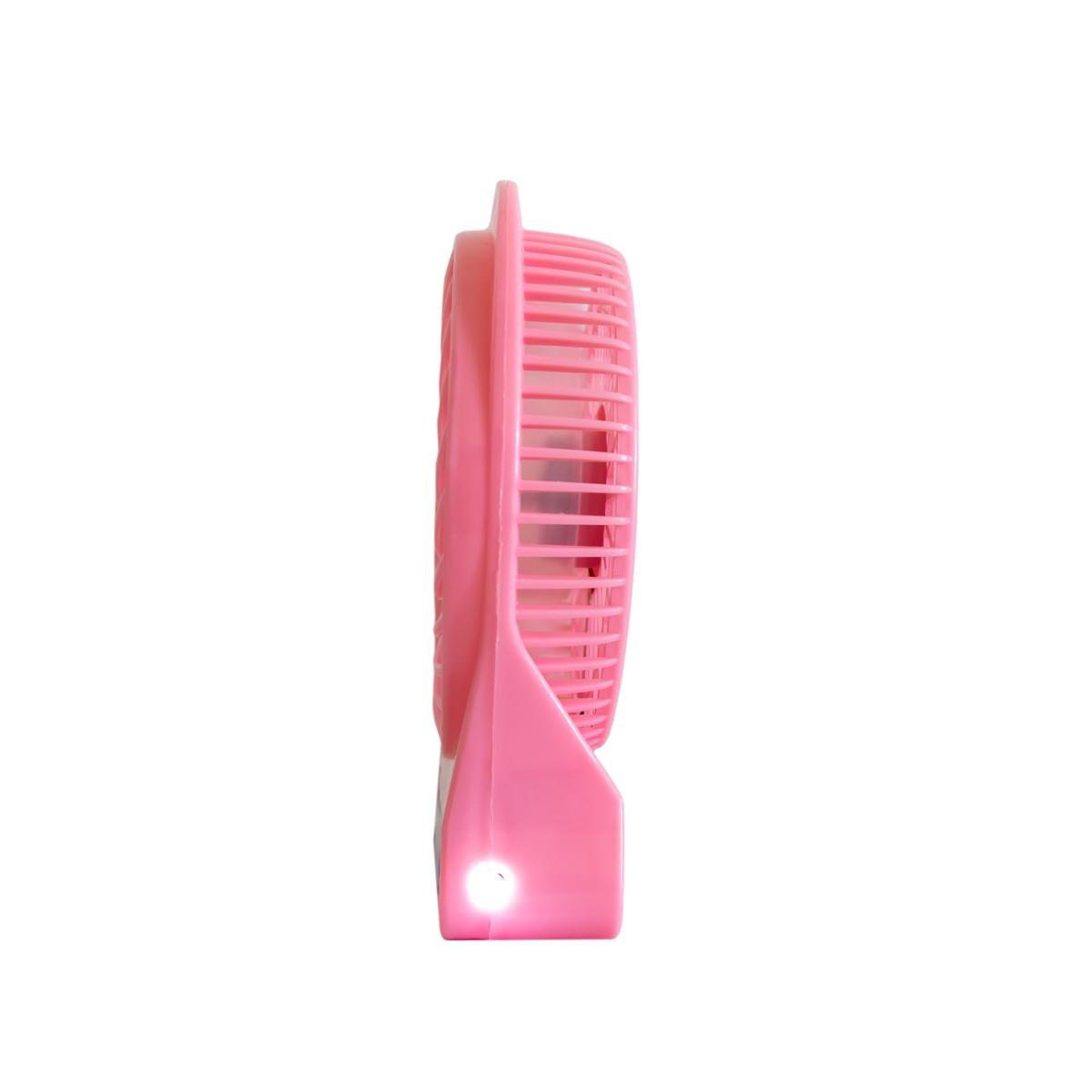 Вентилятор портативный на аккумуляторе Portable multifunctional Fan Светло-розовый (1010627-Pink) - фото 2