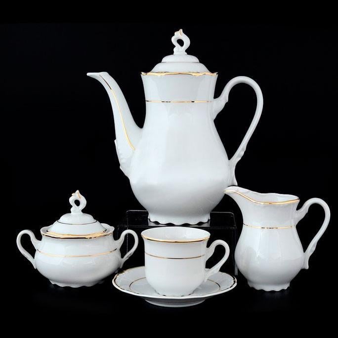 Кофейный сервиз Thun Constance 17 пр./6 п. (00000000342)