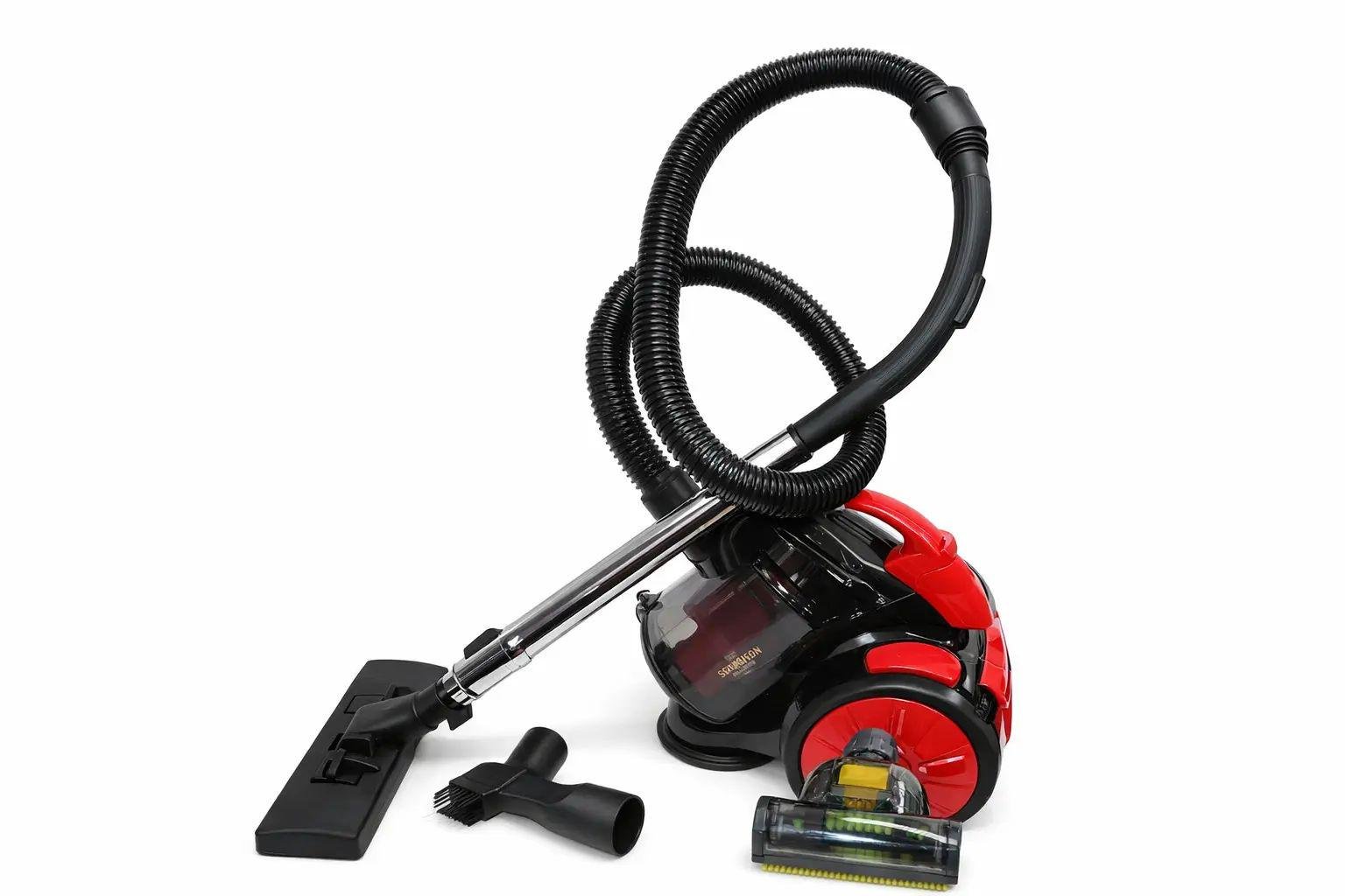 Пылесос контейнерный Crownberg Cb-0113 1,5 л 2400 Вт 220В/50 Гц с регулировкой телескопической трубой и HEPA фильтром