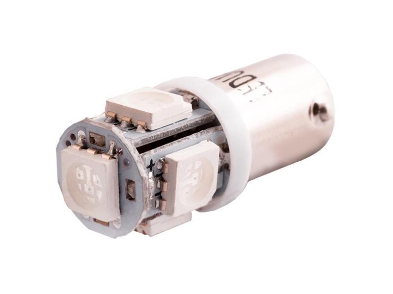Автомобильная лампа светодиодная LEDUA BA9S-5050-5 SMD 24V Зеленый (2111)