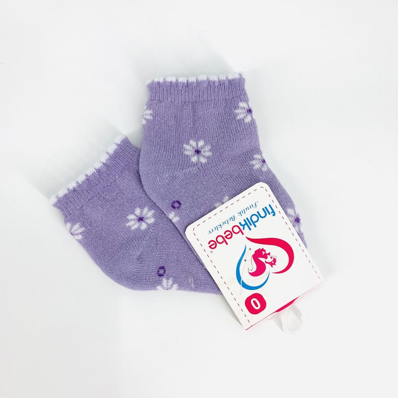Шкарпетки дитячі 7541 FINDIK BEBE 0-3 міс. 8-10 см Бузковий (32539336)