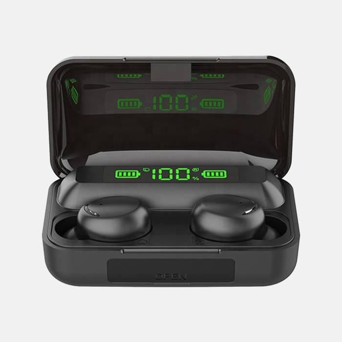 Наушники беспроводные F9 Bluetooth 5.3 с чехлом и LED индикатором заряда (f6c526dc)