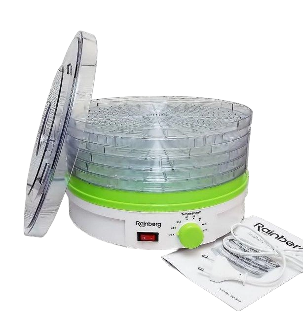 Сушарка для овочів і фруктів Rainberg RB-912 (7-4 ШЕР-RB-912)