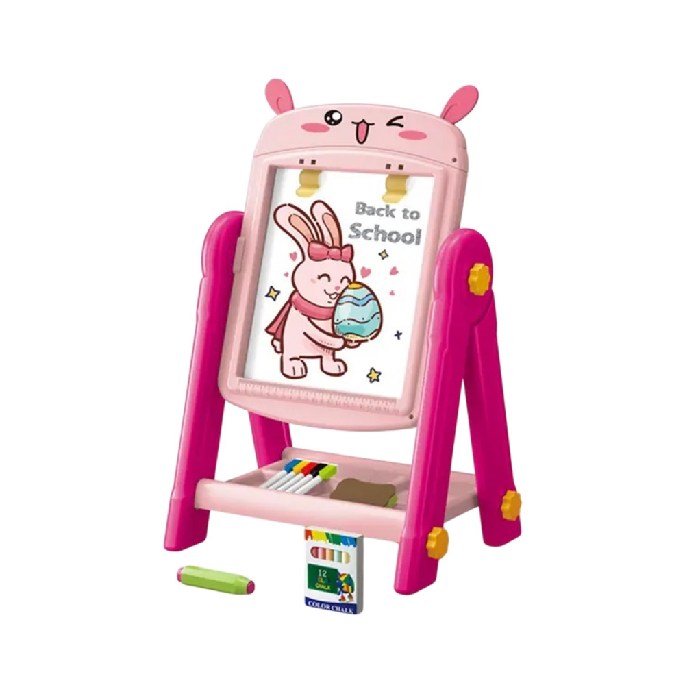 Детский мольберт TK Union Group 050-67 двухсторонняя доска для рисования с аксессуарами Зайчонок (2818295192)