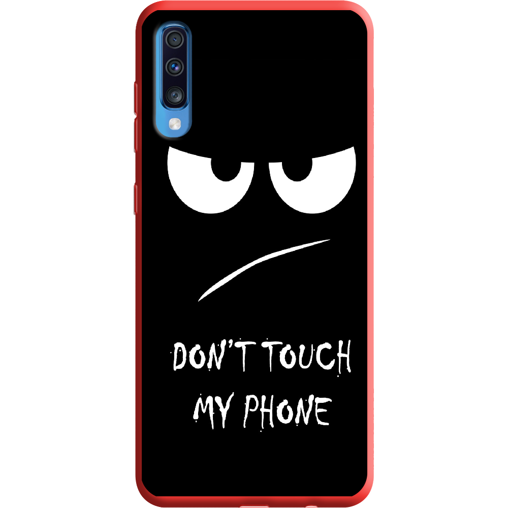 Чохол BoxFace Samsung A705 Galaxy A70 Don't Touch my Phone Червоний силікон  (36860-up535-37425)