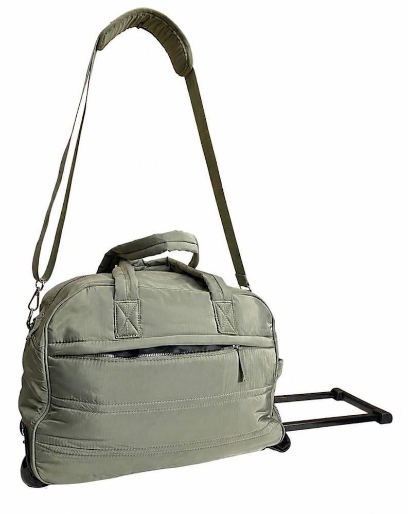 Дорожная сумка на колесах JBTB132 40x30x20 см 20 л 1,1 кг Хаки (34422961) Дорожная сумка на колесах JBTB132 40x30x20 см 20 л 1,1 кг Хаки (34422961)