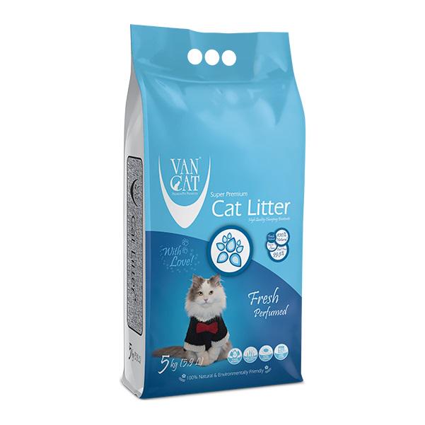 Наполнитель для кошачьего туалета Van Cat Super Premium Quality Fresh бентонитовый комкующий 5 кг 6 л (70563)