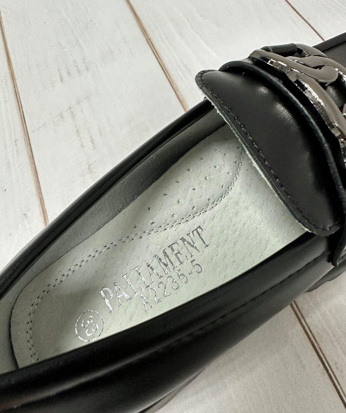 Туфли лоферы детские на платформе Paliament для девочки р. 35 Черный (11641137) - фото 9