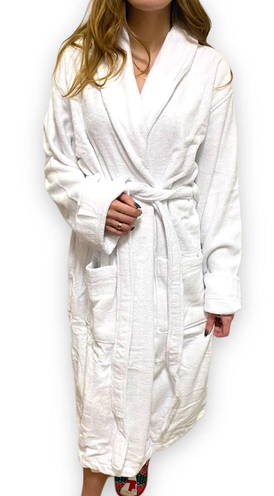Халат жіночий махровий XL Білий (12924331)