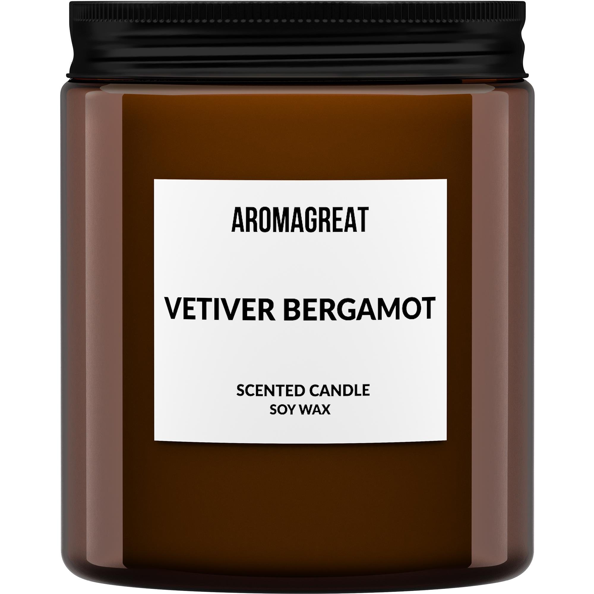 Ароматична свічка з соєвого воску Vetiver & Bergamot 200 г