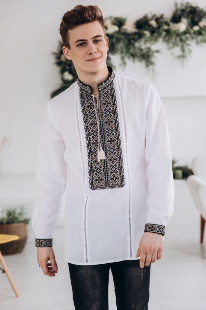 Вишиванка чоловіча Скиба СК1631 р. 43 Білий