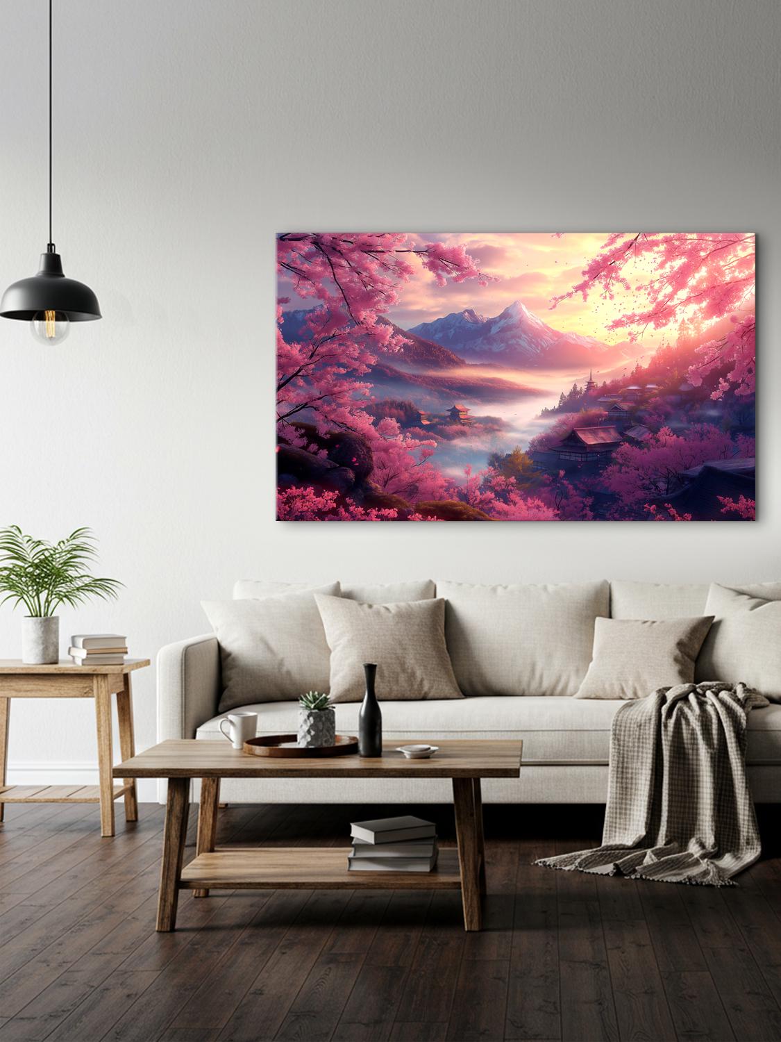 Картина на полотні Mako ніжна сакура 60x100 см (MK10527) - фото 5 Картина на полотні Mako ніжна сакура 60x100 см (MK10527) - фото 5