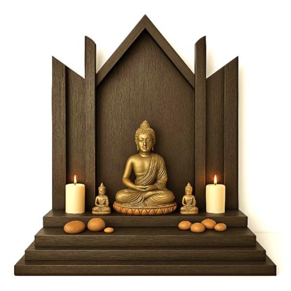 Алтарь для медитации из дерева Арабани Мокко (ЛАТ-005810)