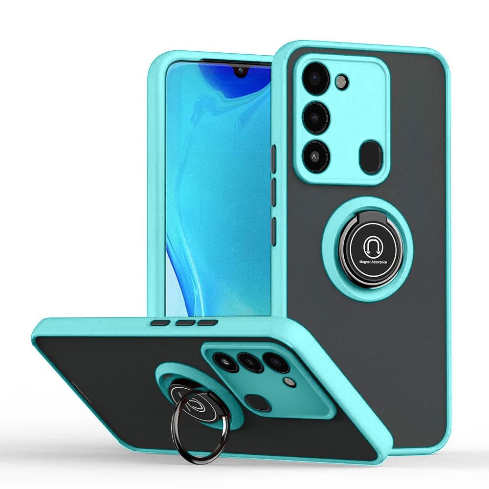 Защитный чехол MatteLuxe Tecno Spark Go 2022 (с кольцом) Light Blue (34096-0B)