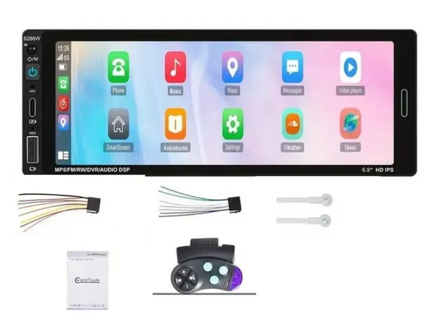 Автомагнітола CML-PLAY 1 DIN HD 6,9" IPS 720P 6288W MicroSD із сенсорним екраном 2/64 ГБ (2390000021) - фото 2 Автомагнітола CML-PLAY 1 DIN HD 6,9" IPS 720P 6288W MicroSD із сенсорним екраном 2/64 ГБ (2390000021) - фото 2