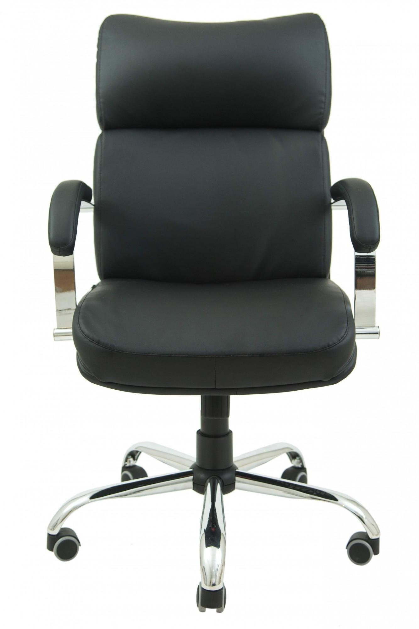 Кресло офисное компьютерное Dakota кожа Lux Хром М3 MultiBlock Черный - фото 2