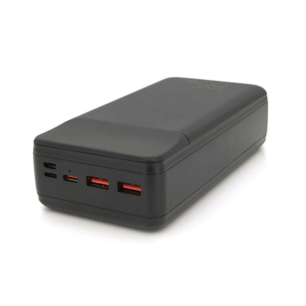 Повербанк Xo-PR201 30000 mAh 2x Type-C USB пластиковый Черный (YUT_V9384) - фото 4