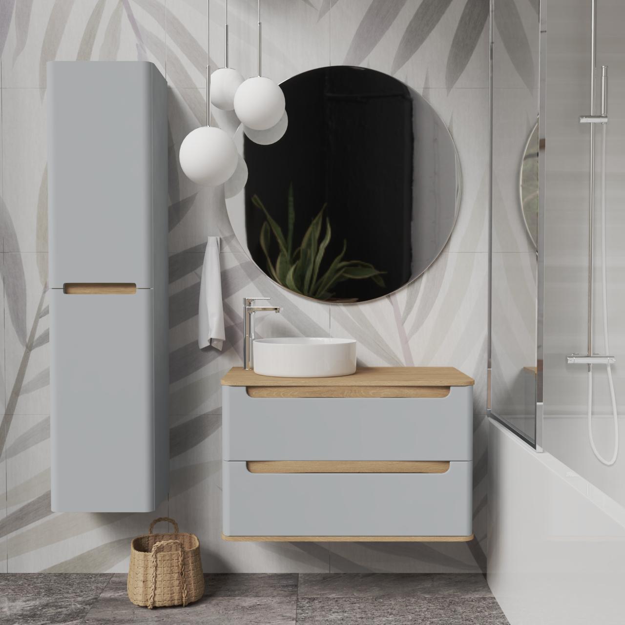 Пенал подвесной MVK Vostok Terra 40 B1 левый эмаль 400х300х1600 мм Серый матовый (tr140lgr) - фото 4 Пенал подвесной MVK Vostok Terra 40 B1 левый эмаль 400х300х1600 мм Серый матовый (tr140lgr) - фото 4