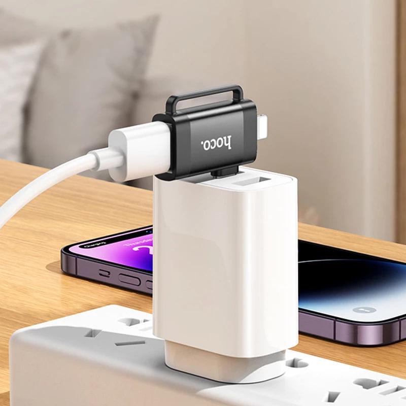 Переходник Hoco UA31F Lightning/Type-C-USB 2in1 (UA31F) - фото 2