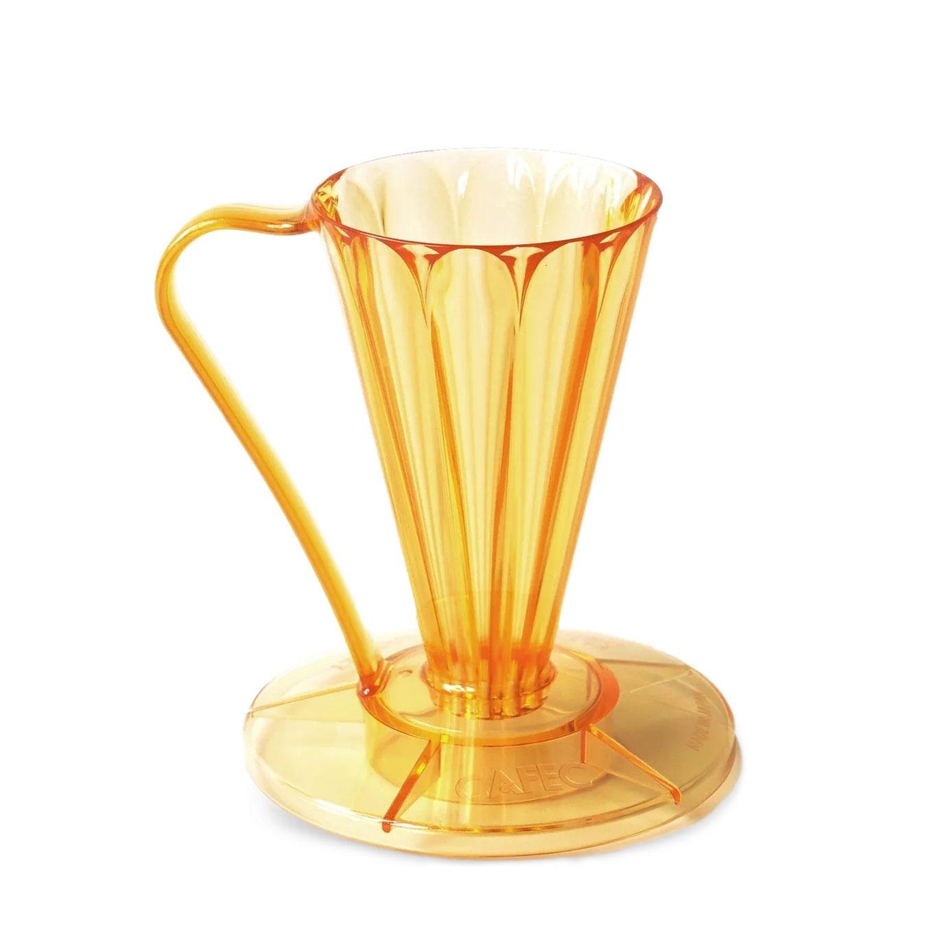 Пуровер CAFEC Tritan Flower Dripper DEEP 27 Taizo Gold (CAFEC FDD-27TG)