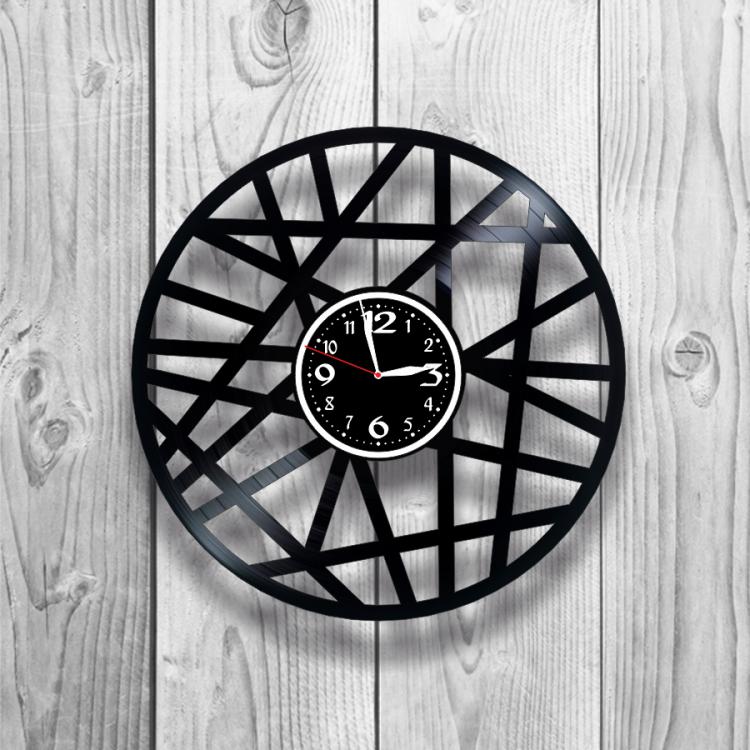 Часы настенные Лофт-винтаж 0103 из виниловой пластинки