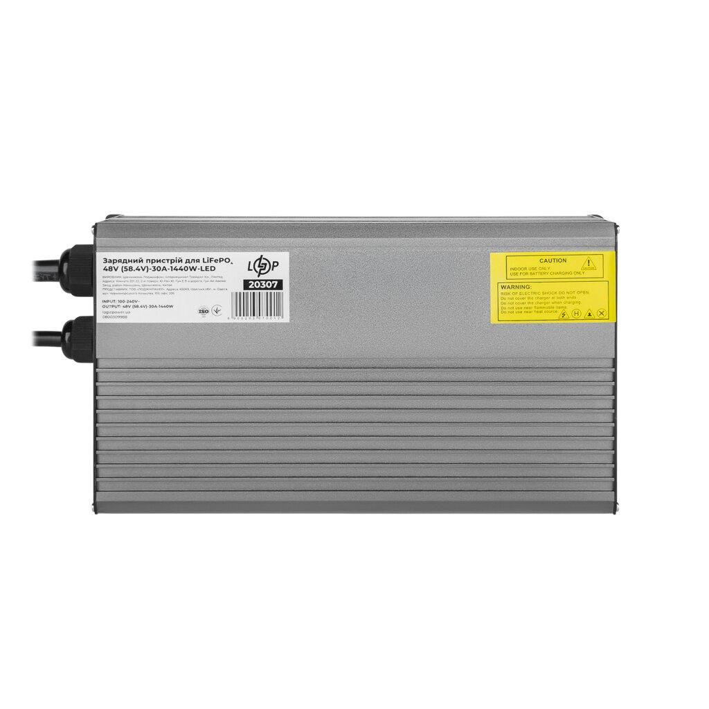 Зарядний пристрій LogicPower для акумуляторів LiFePO4 48V 58,4V 30A 1440W LED (23789831)