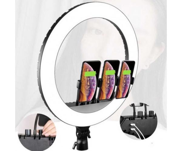 Кольцевая лампа LED Ring Light RL-21 на 3 держателя и пультом 55 см 60W (ftlx-798) - фото 2