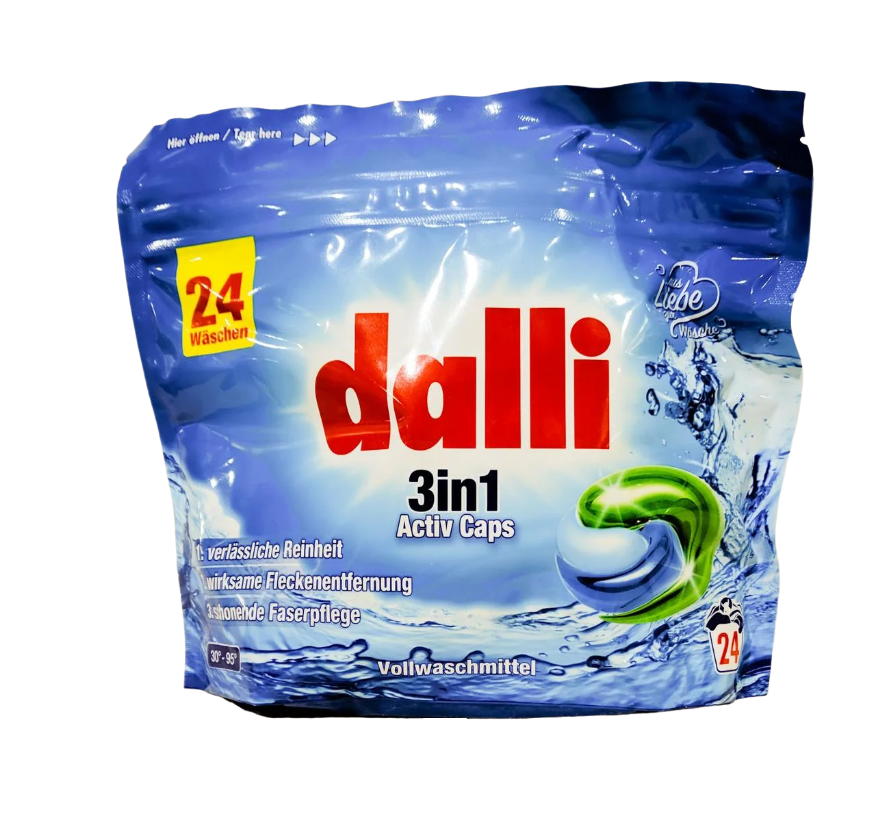 Капсулы гелевые для стирки Dalli Aktiv 3в1 Caps Doypack 24 стирки (b1831d4e) - фото 1