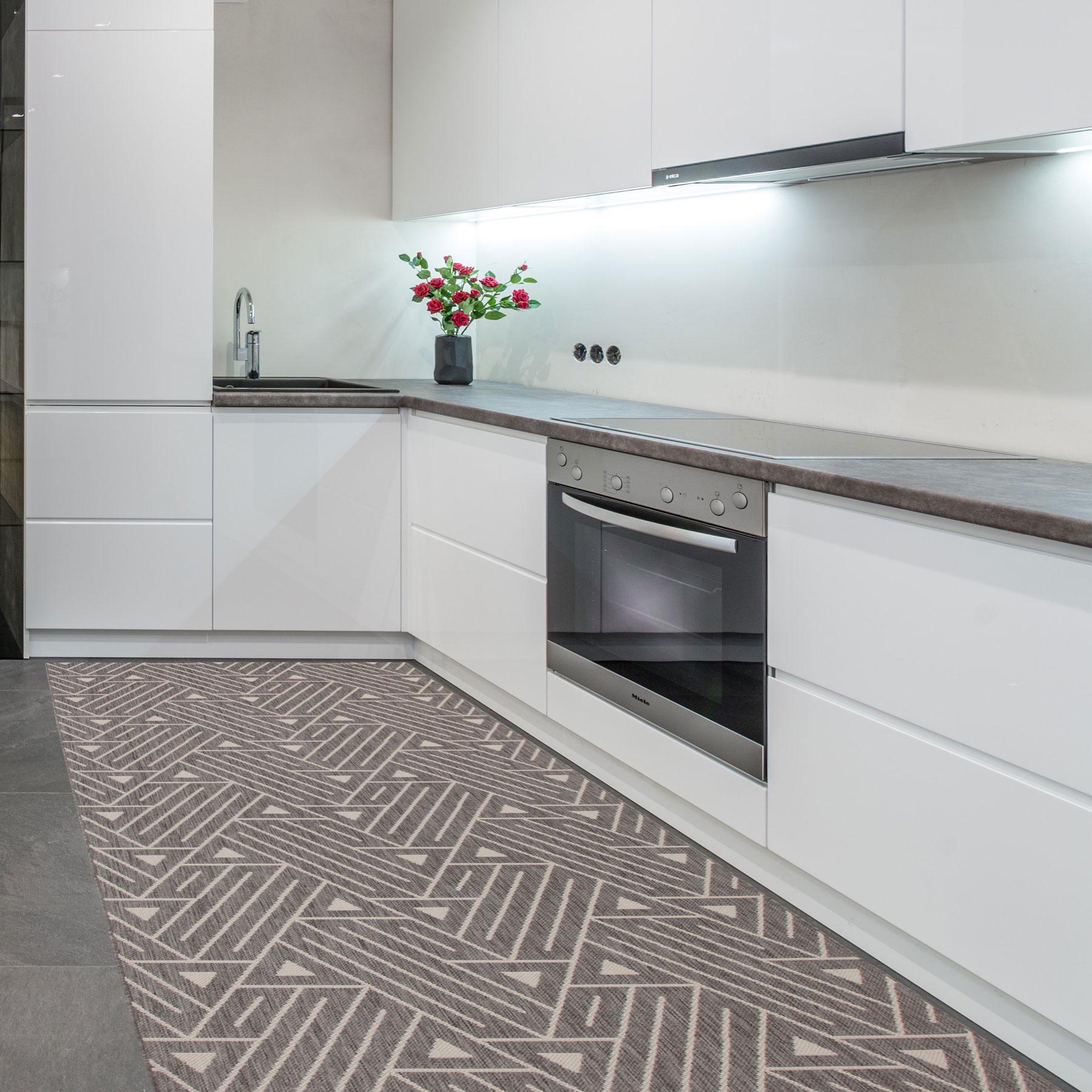 Ковер безворсовый на резиновой основе DAKARIA Karat Flex Run 19648/811 1,00x1,50 м Темно-серый (00-00013994) - фото 9 Ковер безворсовый на резиновой основе DAKARIA Karat Flex Run 19648/811 1,00x1,50 м Темно-серый (00-00013994) - фото 9