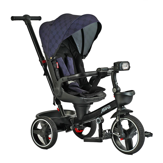 Детский велосипед Best Trike Marco поворотное сиденье/складной руль/корзина/телескопическая ручка/музыкальная фара Dark Blue (25333425)