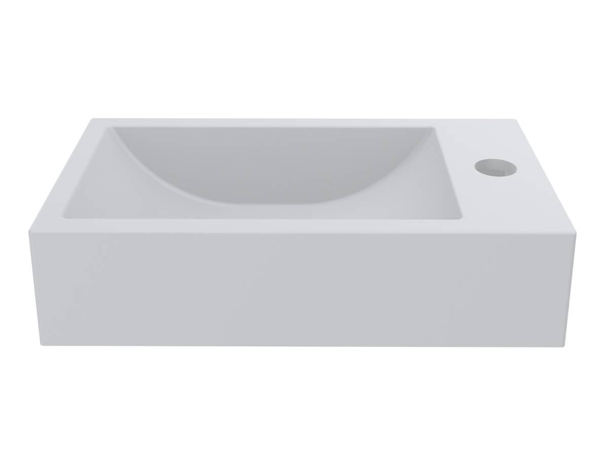 Умывальник Miraggio FARO L MIRASOFT с литого мрамора Белый (84203)