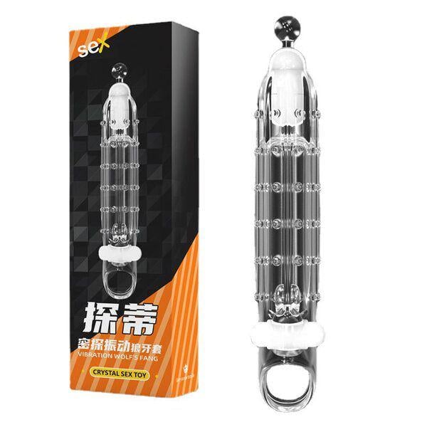 Насадка для увеличения пениса с вибрацией Crystal Skin Penishulle Vibro (Т0000312)