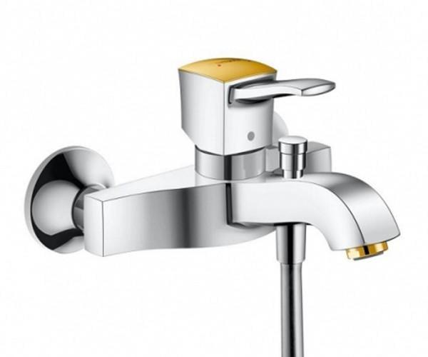 Настенный смеситель для ванны однорычажный Hansgrohe Metropol 31340090 (24290)