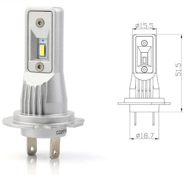 Лампи LED Baxster SE Plus H7 6000K 2 шт. (9988) 2 шт. - фото 2