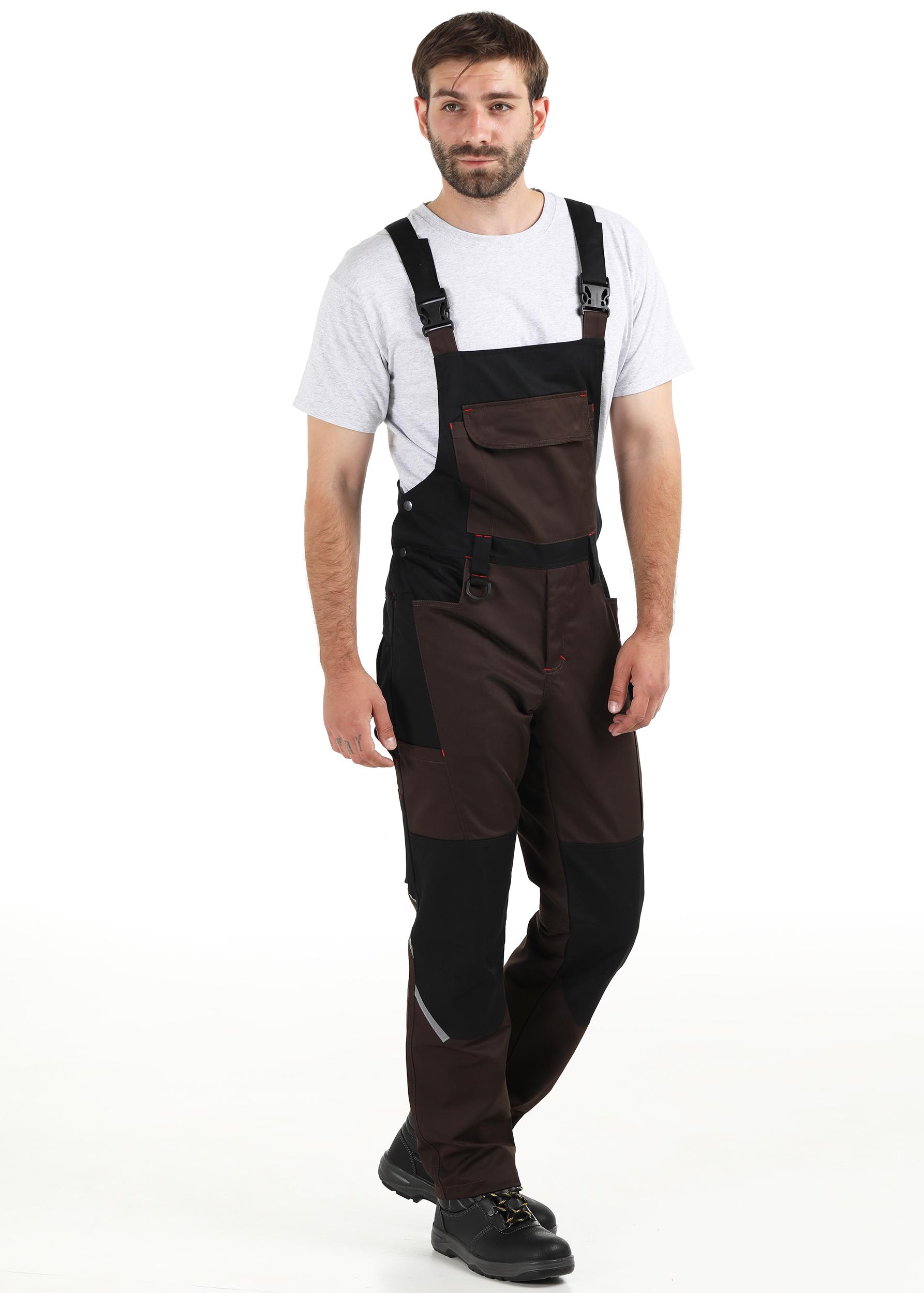 Полукомбинезон рабочий Патриот р.56-58 180-191 см Коричнево-черный (55500057) - фото 4