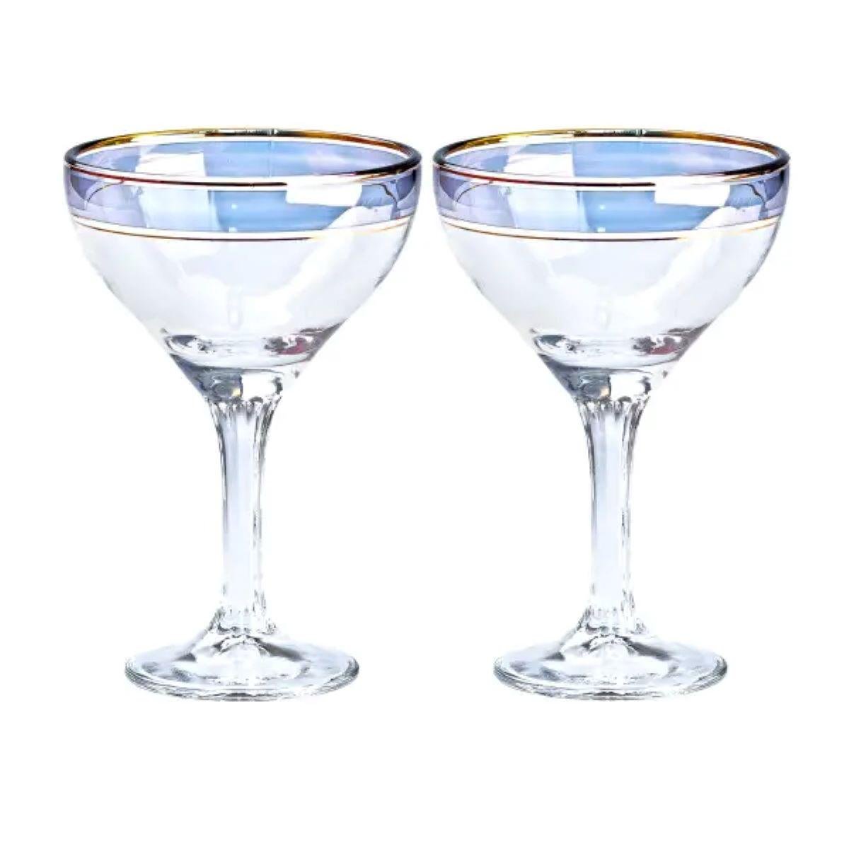 Набір келихів для коктейлів 2 шт. 290 мл Синій (4173) - фото 3