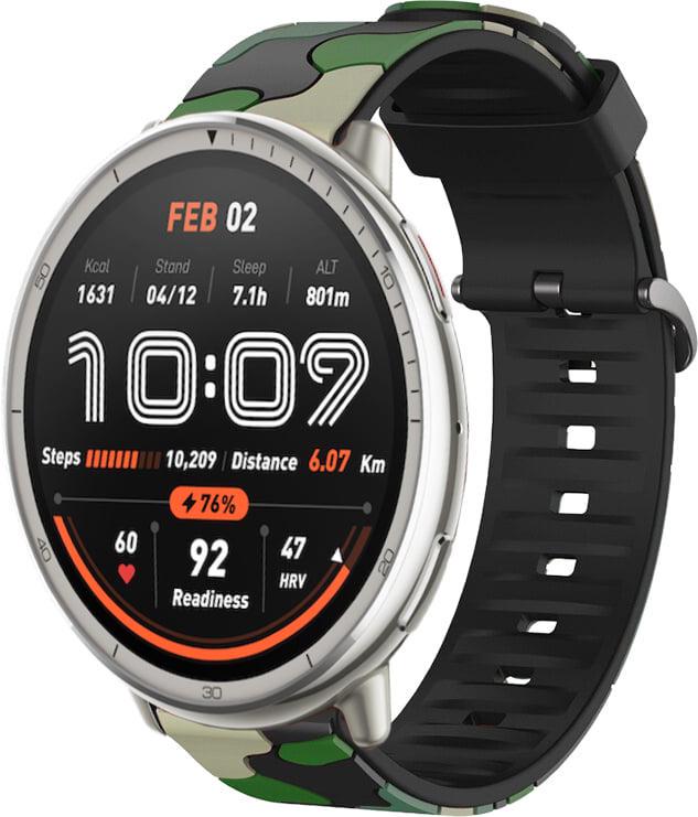 Ремінець Tactic Camouflage для Amazfit Active 2 Round Green (42137-08) Ремінець Tactic Camouflage для Amazfit Active 2 Round Green (42137-08)