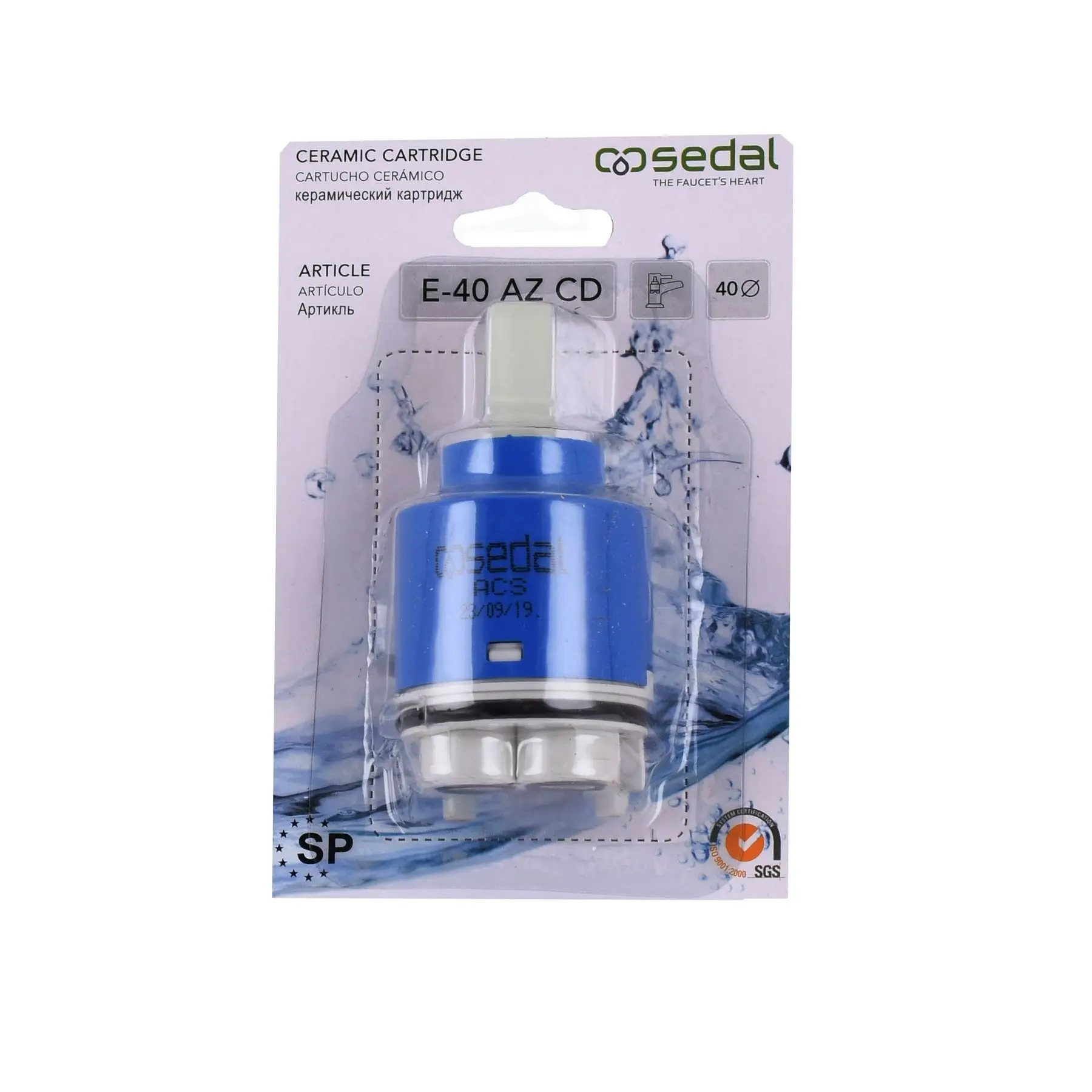 Картридж Sedal E-40 AZ CD D40 (GSR-000005773) - фото 2 Картридж Sedal E-40 AZ CD D40 (GSR-000005773) - фото 2